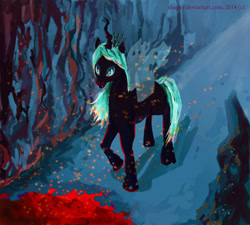 Size: 2000x1800 | Tagged: dead source, safe, artist:shagliy, queen chrysalis, changeling, changeling queen, female, solo