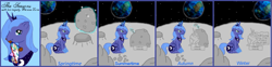 Size: 1203x300 | Tagged: safe, artist:splashlerz, princess luna, alicorn, pony, moon, s1 luna, trollestia