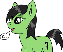 Size: 1915x1595 | Tagged: safe, artist:poniidesu, oc, oc only, oc:anon filly, earth pony, pony, female, filly, implied vulgar, simple background, solo, transparent background