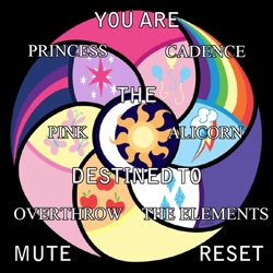 Size: 800x800 | Tagged: safe, princess cadance, alicorn, destiny generator, meme, no pony, text