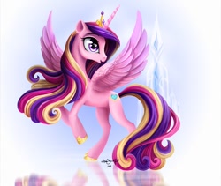 Size: 776x655 | Tagged: safe, artist:paintedhoofprints, princess cadance, alicorn, pony, female, mare, solo