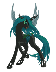 Size: 1496x1920 | Tagged: safe, artist:nebulastar985, queen chrysalis, changeling, changeling queen, female, solo
