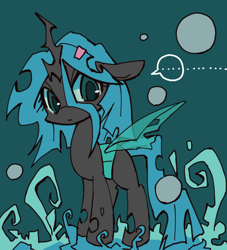 Size: 800x883 | Tagged: safe, artist:kolshica, queen chrysalis, changeling, changeling queen, female, solo, tumblr