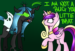 Size: 1280x880 | Tagged: artist needed, safe, princess cadance, queen chrysalis, alicorn, changeling, changeling queen, pony, ask-thechrysalis, tumblr