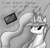 Size: 2100x2000 | Tagged: safe, artist:iflysna94, princess celestia, alicorn, pony, female, horn, mare, monochrome, solo