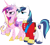 Size: 5870x5230 | Tagged: safe, artist:90sigma, princess cadance, shining armor, alicorn, pony, unicorn, absurd resolution, simple background, transparent background, vector