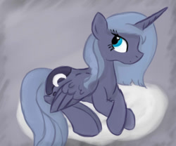 Size: 1200x1000 | Tagged: safe, artist:sdyfly, princess luna, alicorn, pony, female, horn, mare, s1 luna, solo