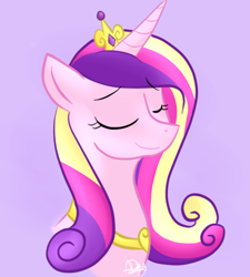 Size: 900x1000 | Tagged: dead source, safe, artist:sierramelody, princess cadance, alicorn, pony, eyes closed, female, solo