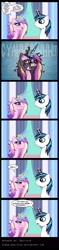 Size: 711x2996 | Tagged: safe, artist:niban-destikim, princess cadance, shining armor, alicorn, pony, unicorn, bags under eyes, comic, gross up close up, messy mane, shining armor is a goddamn moron, snot, this will end in a night on the couch, tired, yellow teeth