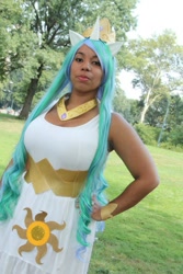 Size: 640x960 | Tagged: safe, artist:melodicmitsuki, princess celestia, human, cosplay, irl, irl human, photo, solo