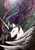 Size: 443x639 | Tagged: safe, artist:benwhoski, princess celestia, alicorn, pony, eyes closed, female, horn, mare, multicolored mane, obtrusive watermark, solo, traditional art, white coat