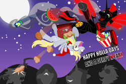 Size: 1920x1280 | Tagged: safe, derpy hooves, princess cadance, spitfire, trixie, oc, oc:niggertron, alicorn, pegasus, pony, competition:derpibooru 2012, female, mare