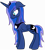 Size: 7200x8000 | Tagged: safe, artist:byteslice, princess luna, alicorn, pony, .svg available, absurd resolution, palindrome get, simple background, solo, transparent background, vector, wet mane