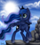 Size: 2280x2540 | Tagged: dead source, safe, artist:pattern124, princess luna, alicorn, pony, crepuscular rays, solo