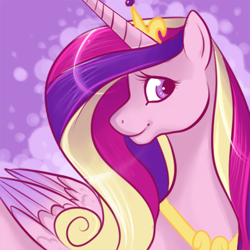 Size: 450x450 | Tagged: safe, artist:noxxplush, princess cadance, alicorn, pony, female, horn, solo