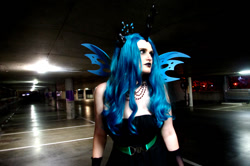 Size: 900x598 | Tagged: safe, artist:narxinba222, queen chrysalis, human, cosplay, irl, irl human, photo, solo