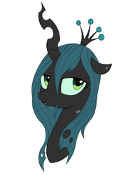 Size: 1146x1592 | Tagged: safe, artist:kas92, edit, queen chrysalis, changeling, changeling queen, colored, solo