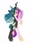 Size: 720x960 | Tagged: safe, artist:colorpaletpony, princess cadance, queen chrysalis, alicorn, changeling, changeling queen, pony, character to character, disguise, disguised changeling, fake cadance, transformation