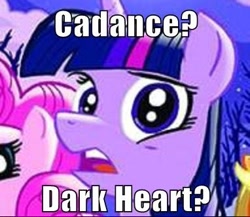 Size: 382x331 | Tagged: safe, idw, princess cadance, twilight sparkle, alicorn, pony, unicorn, female, horn, mare, nightmare who