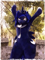 Size: 426x568 | Tagged: safe, artist:kolshica, princess luna, human, cosplay, fursuit, irl, irl human, photo, solo