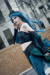 Size: 640x960 | Tagged: safe, artist:lord-azeran, queen chrysalis, human, cosplay, irl, irl human, photo, solo