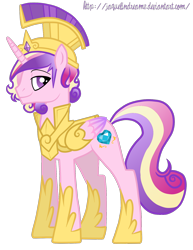 Size: 1338x1732 | Tagged: safe, artist:jaquelindreamz, prince bolero, princess cadance, alicorn, pony, rule 63, simple background, solo, transparent background