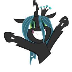 Size: 5000x5000 | Tagged: safe, artist:parttimebrony, queen chrysalis, changeling, changeling queen, absurd resolution, irrational exuberance, simple background, solo, transparent background, vector