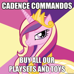 Size: 600x600 | Tagged: safe, princess cadance, alicorn, pony, buy our toys, cheap as free, cheat commandos, homestar runner