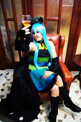 Size: 638x960 | Tagged: safe, artist:saizardrancher, queen chrysalis, human, cosplay, irl, irl human, photo, solo