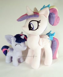 Size: 982x1200 | Tagged: safe, artist:planetplush, princess cadance, twilight sparkle, filly, irl, photo, plushie, young