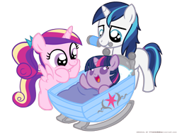 Size: 4800x3600 | Tagged: safe, artist:773her, artist:beavernator, edit, princess cadance, shining armor, twilight sparkle, alicorn, pony, unicorn, baby, baby pony, babylight sparkle, colt, filly, foal