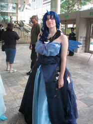 Size: 487x650 | Tagged: safe, princess luna, human, cosplay, irl, irl human, otakon, photo