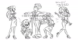 Size: 1280x665 | Tagged: safe, artist:bevin brand, flash sentry, rarity, better together, equestria girls, commonity, female, geode of shielding, magical geodes, male, measuring tape, multeity, obtrusive watermark, official fan art, self paradox, t pose, watermark