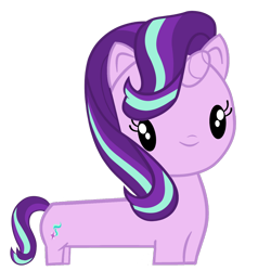 Size: 1024x1024 | Tagged: safe, artist:archooves, starlight glimmer, unicorn, cute, cutie mark crew, long glimmer, meme, simple background, solo, toy, transparent background