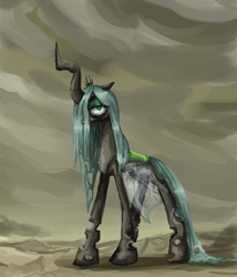 Size: 3000x3500 | Tagged: safe, artist:clrb, queen chrysalis, changeling, changeling queen, female, solo