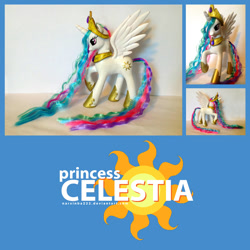 Size: 1000x1000 | Tagged: safe, artist:narxinba222, princess celestia, alicorn, pony, brushable, custom, toy