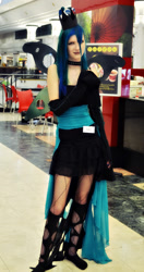 Size: 1000x1901 | Tagged: safe, artist:snowchrysalis, queen chrysalis, human, cosplay, irl, irl human, photo, solo