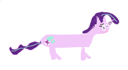 Size: 743x410 | Tagged: safe, starlight glimmer, pony, abomination, long glimmer, long pony, ms paint, solo, wat, you tried