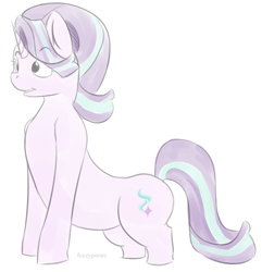 Size: 832x863 | Tagged: safe, artist:fuzzypones, starlight glimmer, pony, unicorn, female, long, long glimmer, meme, solo