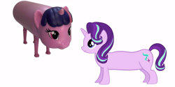 Size: 6000x3000 | Tagged: safe, edit, editor:pepepony, starlight glimmer, twilight sparkle, pony, long glimmer, long pony, meme, thermos