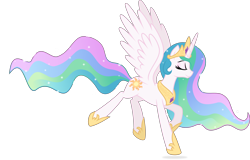 Size: 6236x4000 | Tagged: safe, artist:spier17, princess celestia, alicorn, pony, absurd resolution, eyes closed, female, mare, simple background, solo, transparent background, vector
