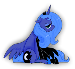 Size: 1024x947 | Tagged: safe, artist:chandelurres, princess luna, alicorn, pony, crying, s1 luna, solo