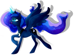 Size: 800x602 | Tagged: safe, artist:foxsane, princess luna, alicorn, pony, female, horn, mare, simple background, solo, transparent background