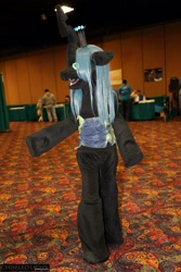 Size: 1366x2048 | Tagged: safe, artist:kyuu-vixen-cosplay, queen chrysalis, human, cosplay, fursuit, irl, irl human, photo