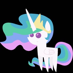 Size: 894x894 | Tagged: safe, artist:rainbowderp98, princess celestia, alicorn, pony, .svg available, bbbff, pointy ponies, solo, vector