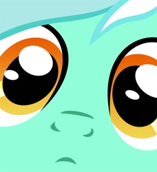 Size: 500x549 | Tagged: safe, artist:necronomiconofgod, edit, lyra heartstrings, pony, unicorn, close up series, close-up, extreme close up, solo, stare