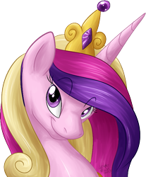 Size: 569x687 | Tagged: safe, artist:fizzy-dog, princess cadance, alicorn, pony, female, looking at you, smiling, solo