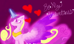 Size: 800x480 | Tagged: safe, artist:havat-u, princess cadance, alicorn, pony, crown, female, horn, mare, multicolored mane, solo