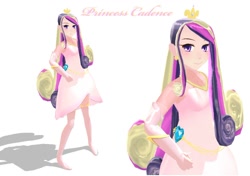 Size: 850x597 | Tagged: safe, artist:cristle1235, princess cadance, humanized, mmd, solo