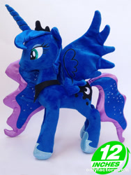 Size: 675x900 | Tagged: safe, artist:onlyfactory, princess luna, alicorn, pony, bootleg, irl, photo, plushie, solo